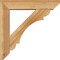 Ekena Millwork Olympic Slat Rough Sawn Bracket w/ Offset Brace, Western Red Cedar, 6"W x 26"D x 26"H BKT0604X26X26OLY06RWR - alternate 4